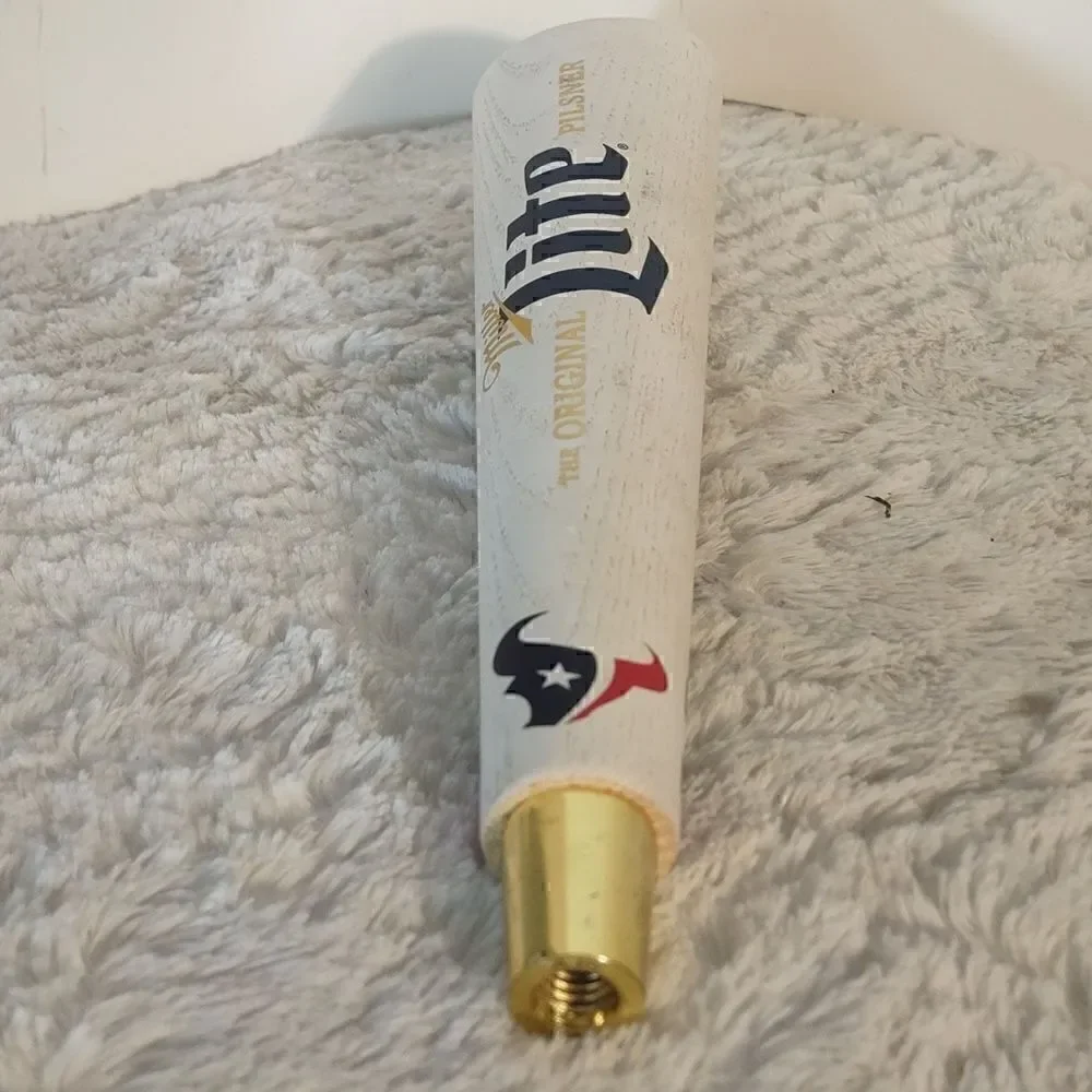 Houston Texans Miller Lite Wood Beer Tap